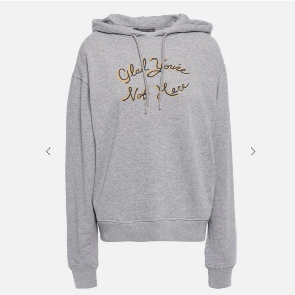 ★NWT Org.$280 Alexachung Hoodie Grey M★ - Picture 6 of 10